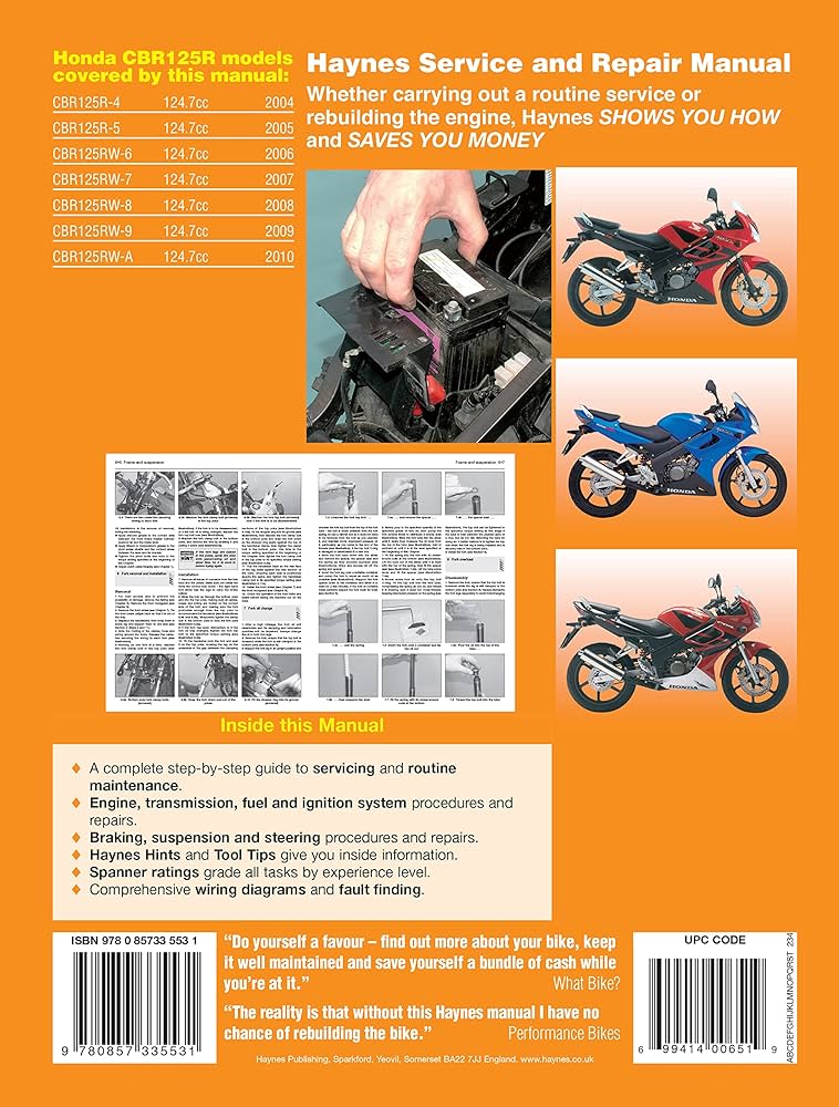 ホンダ サービスマニュアル CBR125R HONDA（ホンダ） CBR125R サービスマニュアル【60KTY00